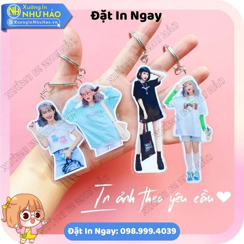 In Móc Khoá Cắt Viền Theo Ảnh – Móc Khóa Phụ Kiện Trang Trí Balo (7) Đặt In Móc Khoá Cắt Viền Theo Ảnh - Móc Khóa Phụ Kiện Trang Trí Balo Theo Yêu Cầu Chất Liệu Móc Khóa Mica Siêu Bền