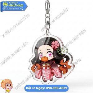 Xưởng In Móc Khóa Mica Anime Demon Slayer Theo Yêu Cầu Thiết Kế Chuyên Nghiệp