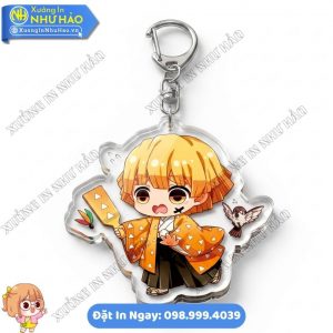 Xưởng In Móc Khóa Mica Anime Demon Slayer Theo Yêu Cầu Thiết Kế Chuyên Nghiệp