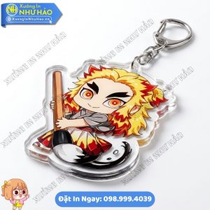 Xưởng In Móc Khóa Mica Anime Demon Slayer Theo Yêu Cầu Thiết Kế Chuyên Nghiệp