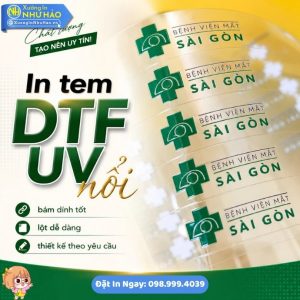 In Tem UV Nổi DTF Chất Lượng Cao Tại Huế - Giải Pháp Nhãn Dán 3D Độc Đáo Nâng Tầm Thương Hiệu Cho Doanh Nghiệp