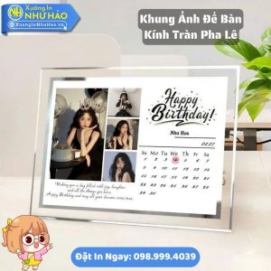 Đặt Làm Khung Ảnh Để Bàn Kính Tràn Pha Lê Theo Yêu Cầu Thiết Kế Độc Đáo