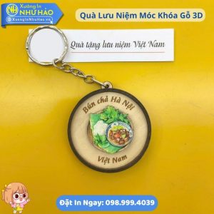 Móc Khoá Gỗ Hình Ảnh Biểu Tượng Địa Danh - Món Ăn Nổi Tiếng - Quà Tặng Lưu Niệm Độc Đáo Cho Doanh Nghiệp Du Lịch Tại Việt Nam