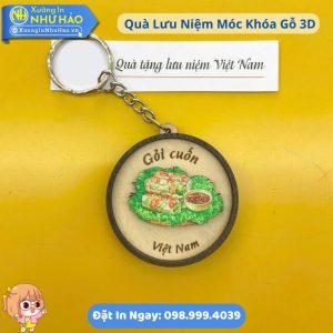 Móc Khoá Gỗ Hình Ảnh Biểu Tượng Địa Danh - Món Ăn Nổi Tiếng - Quà Tặng Lưu Niệm Độc Đáo Cho Doanh Nghiệp Du Lịch Tại Việt Nam