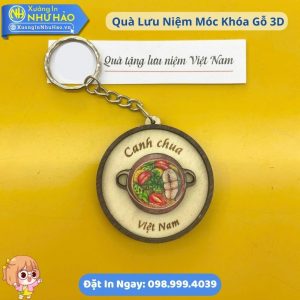 Móc Khoá Gỗ Hình Ảnh Biểu Tượng Địa Danh - Món Ăn Nổi Tiếng - Quà Tặng Lưu Niệm Độc Đáo Cho Doanh Nghiệp Du Lịch Tại Việt Nam
