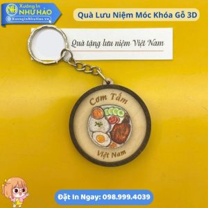 Móc Khoá Gỗ Hình Ảnh Biểu Tượng Địa Danh - Món Ăn Nổi Tiếng - Quà Tặng Lưu Niệm Độc Đáo Cho Doanh Nghiệp Du Lịch Tại Việt Nam