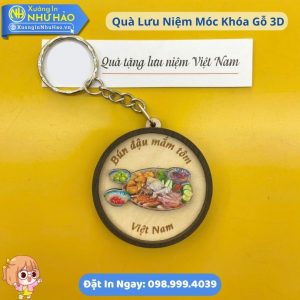 Móc Khoá Gỗ Hình Ảnh Biểu Tượng Địa Danh - Món Ăn Nổi Tiếng - Quà Tặng Lưu Niệm Độc Đáo Cho Doanh Nghiệp Du Lịch Tại Việt Nam