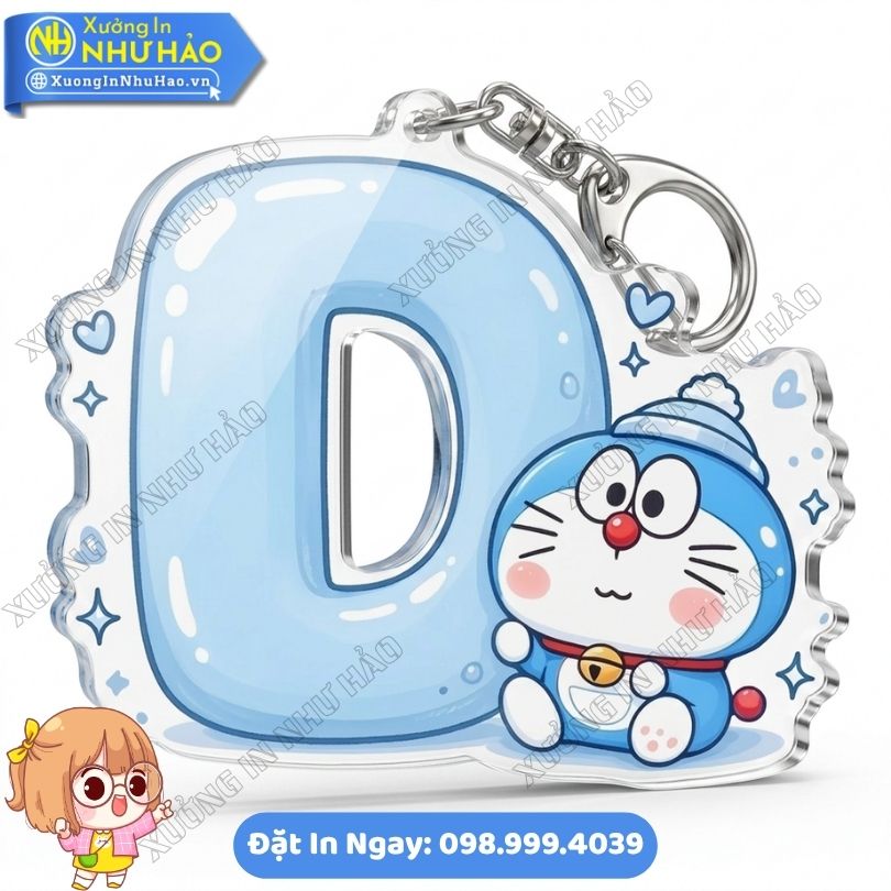 Móc Khóa Chữ Cái – Móc Khóa Doremon Ôm Chữ Siêu Dễ Thương – Quà Tặng Dễ Thương (8) In Móc Khóa Doremon Ôm Chữ Siêu Dễ Thương Theo Yêu Cầu Tại Xưởng In Như Hảo Làm Quà Tặng