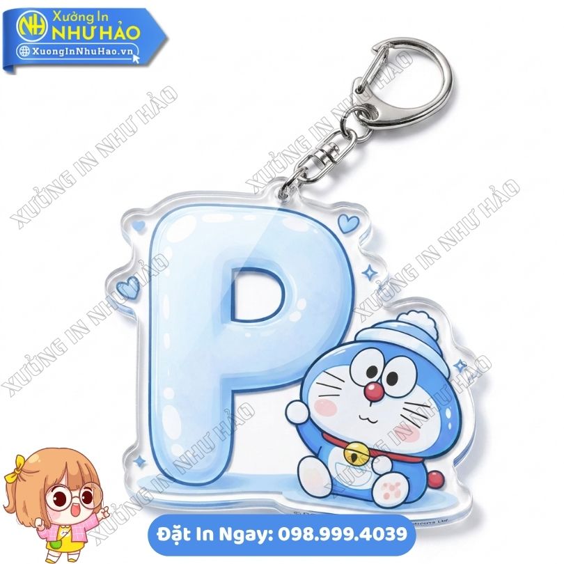 Móc Khóa Chữ Cái – Móc Khóa Doremon Ôm Chữ Siêu Dễ Thương – Quà Tặng Dễ Thương In Móc Khóa Doremon Ôm Chữ Siêu Dễ Thương Theo Yêu Cầu Tại Xưởng In Như Hảo Làm Quà Tặng