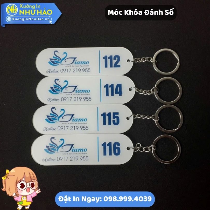 Moc Khoa Danh So 2 Móc Khóa Đánh Số Mica Acrylic Cao Cấp Cho Khách Sạn Nhà Nghỉ Quản Lý Phòng Hiệu Quả