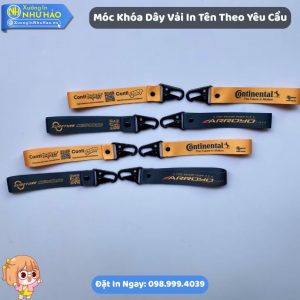 Móc Khóa Dây Vải In Tên Theo Yêu Cầu Đẹp Giá Sỉ - Thiết Kế Độc Bản Cho Doanh Nghiệp Tại Xưởng In Như Hảo