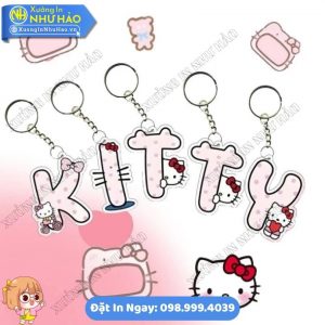 Đặt In Móc Khóa Hello Kitty Bảng Chữ Cái Theo Yêu Cầu Làm Quà Tặng Sự Kiện