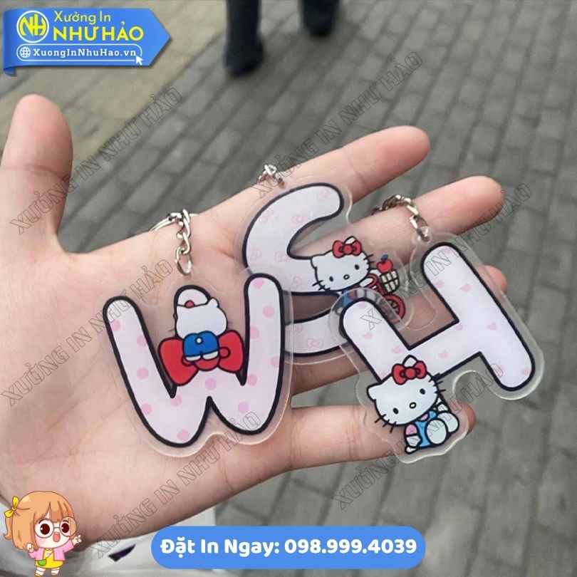Móc Khóa Hello Kitty Bảng Chữ Cái Theo Yêu Cầu Đặt In Móc Khóa Hello Kitty Bảng Chữ Cái Theo Yêu Cầu Làm Quà Tặng Sự Kiện
