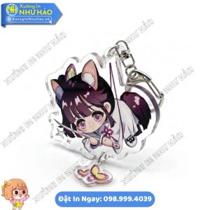 In Móc Khóa In Nhân Vật Hoạt Hình Anime Theo Yêu Cầu Đẹp Sắc Nét - Móc Khóa Mica In 2 Mặt Làm Quà Tặng Lớp Học