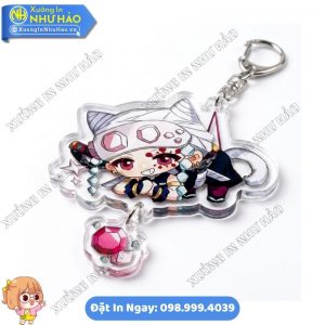 In Móc Khóa In Nhân Vật Hoạt Hình Anime Theo Yêu Cầu Đẹp Sắc Nét - Móc Khóa Mica In 2 Mặt Làm Quà Tặng Lớp Học