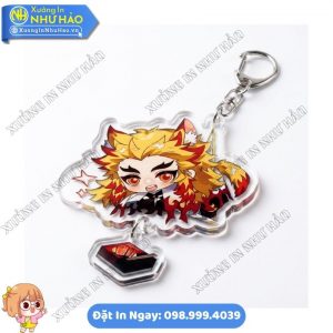 In Móc Khóa In Nhân Vật Hoạt Hình Anime Theo Yêu Cầu Đẹp Sắc Nét - Móc Khóa Mica In 2 Mặt Làm Quà Tặng Lớp Học