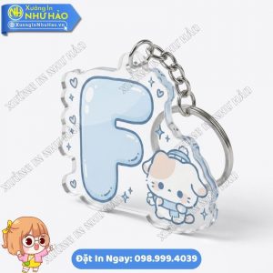 In Móc Khóa Mica Chữ Cái Gấu Mùa Đông Dễ Thương Theo Yêu Cầu Tại Như Hảo - Chất Lượng Sắc Nét, Giao Hàng Toàn Quốc Nhanh Chóng