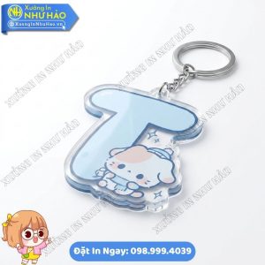 In Móc Khóa Mica Chữ Cái Gấu Mùa Đông Dễ Thương Theo Yêu Cầu Tại Như Hảo - Chất Lượng Sắc Nét, Giao Hàng Toàn Quốc Nhanh Chóng