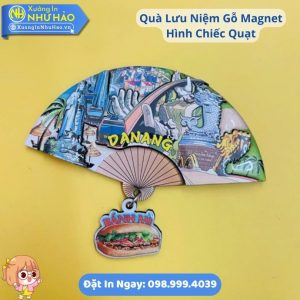 Quà Lưu Niệm Gỗ Magnet Hình Chiếc Quạt - Chiếc Quạt Gỗ Hình Ảnh Việt Nam Theo Yêu Cầu Làm Quà Lưu Niệm Handmade Ý Nghĩa