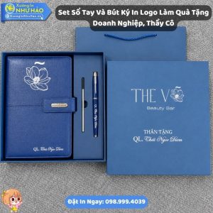Set Sổ Tay Và Bút Ký In Logo Làm Quà Tặng Doanh Nghiệp, Thầy Cô Theo Yêu Cầu - Bộ Quà Tặng Tri Ân Đẹp Và Sang Trọng Tại Xưởng In Như Hảo