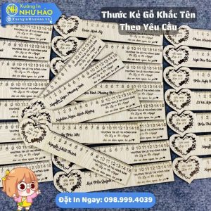 Thước Kẻ Gỗ Khắc Tên Theo Yêu Cầu Đi Kèm Quà Tặng Tốt Nghiệp Ý Nghĩa Cho Học Sinh