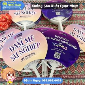 Xưởng Sản Xuất Quạt Nhựa Theo Yêu Cầu - Báo Giá In Quạt Nhựa Cầm Tay Chi Tiết Cho Doanh Nghiệp