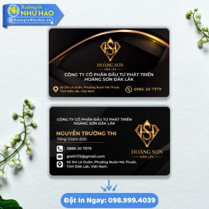 In Card Visit Bo Góc Giá Rẻ Theo Yêu Cầu Tại Xưởng In Như Hảo - Card Visit Bo Góc Đẹp Sang Trọng