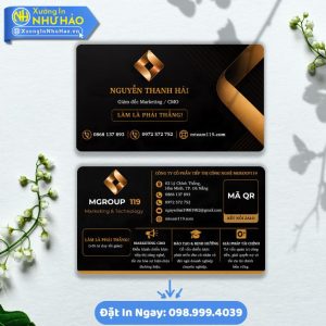 In Card Visit Bo Góc Giá Rẻ Theo Yêu Cầu Tại Xưởng In Như Hảo - Card Visit Bo Góc Đẹp Sang Trọng