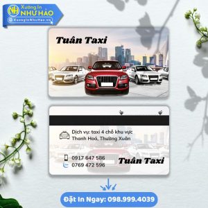 In Card Visit Xe Dịch Vụ Du Lịch Theo Yêu Cầu Chuyên Nghiệp Cho Các Dòng Xe Ô Tô