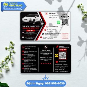 In Card Visit Taxi Gia Đình Thiết Kế Theo Yêu Cầu - Đặt In Card Visit Online Giá Rẻ Tại Xưởng In Như Hảo