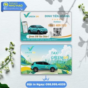 In Card Visit Xe Dịch Vụ Du Lịch Theo Yêu Cầu Chuyên Nghiệp Cho Các Dòng Xe Ô Tô