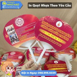 In Quạt Nhựa Theo Yêu Cầu Làm Quạt Cầm Tay Nhựa Cho Sự Kiện Mùa Hè Giá Rẻ Tại Xưởng In Như Hảo