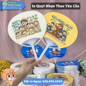 In Quạt Nhựa Theo Yêu Cầu Làm Quạt Cầm Tay Nhựa Cho Sự Kiện Mùa Hè Giá Rẻ Tại Xưởng In Như Hảo