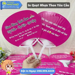 In Quạt Nhựa Theo Yêu Cầu Làm Quạt Cầm Tay Nhựa Cho Sự Kiện Mùa Hè Giá Rẻ Tại Xưởng In Như Hảo