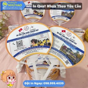 In Quạt Nhựa Theo Yêu Cầu Làm Quạt Cầm Tay Nhựa Cho Sự Kiện Mùa Hè Giá Rẻ Tại Xưởng In Như Hảo
