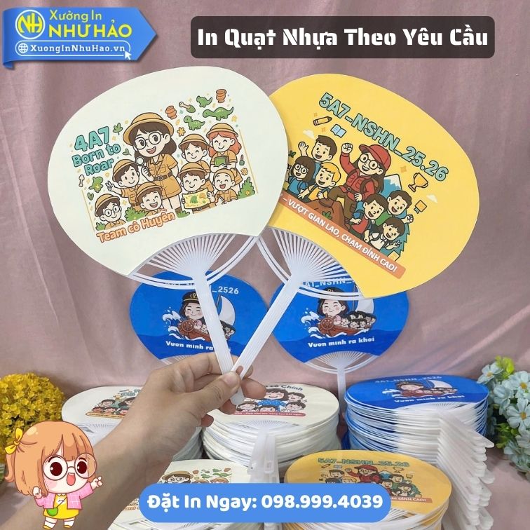 In Quạt Nhựa Theo Yêu Cầu