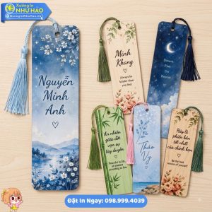 Bookmark Kẹp Đánh Dấu Sách Thiết Kế Theo Yêu Cầu - Xu Hướng Quà Lưu Niệm Độc Lạ