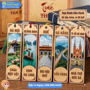 Bookmark Thẻ Kẹp Sách In Địa Danh Nổi Tiếng Việt Nam Theo Yêu Cầu Làm Đồ Lưu Niệm Đẹp