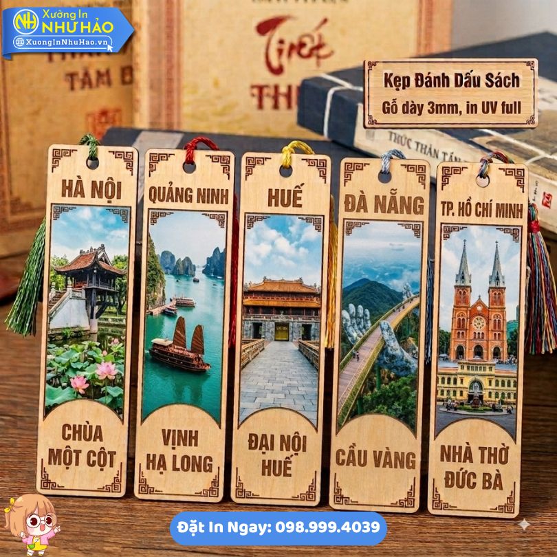 Bookmark The Kep Sach In Dia Danh Noi Tieng Viet Nam 2 Bookmark Thẻ Kẹp Sách In Địa Danh Nổi Tiếng Việt Nam Theo Yêu Cầu Làm Đồ Lưu Niệm Đẹp