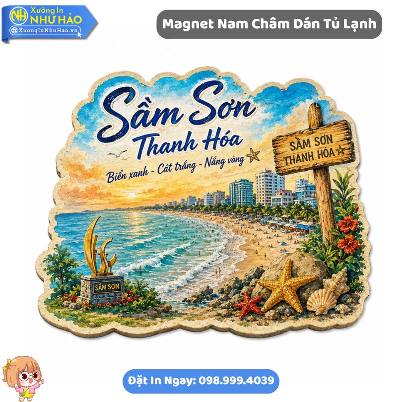 Magnet Nam Cham Dan Tu Lanh 8 Fridge Magnets Vietnam - Nam Châm (Magnet) Hít Tủ Lạnh Theo Yêu Cầu Giá Sỉ Tại Xưởng In Như Hảo