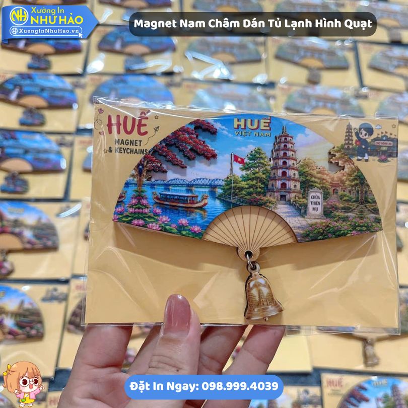 Magnet Nam Cham Dan Tu Lanh Hinh Quat 2 Magnet Nam Châm Dán Tủ Lạnh Hình Quạt In Địa Danh Nổi Tiếng Việt Nam
