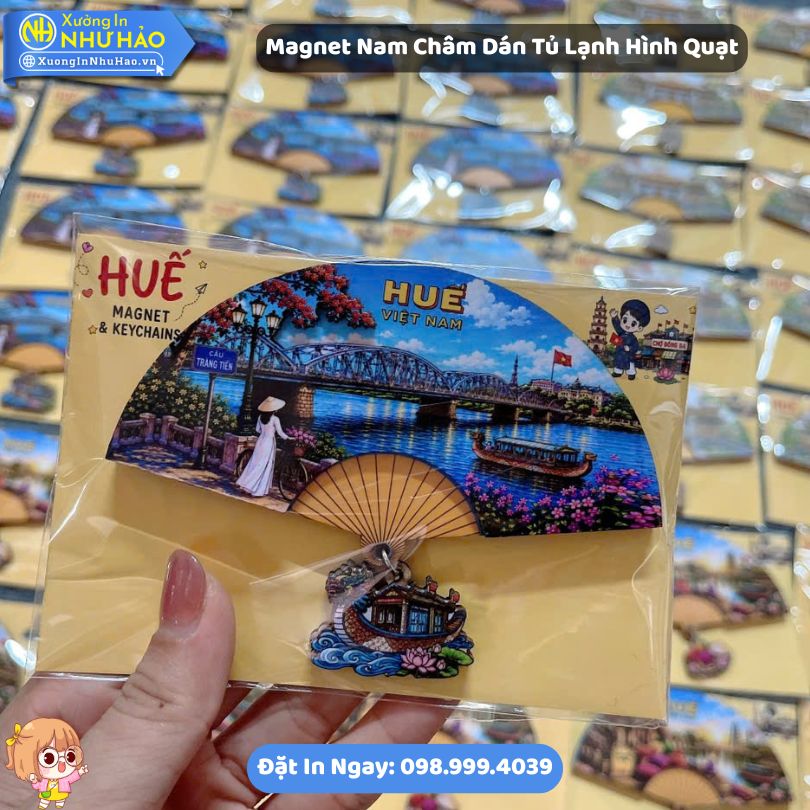 Magnet Nam Cham Dan Tu Lanh Hinh Quat 3 Magnet Nam Châm Dán Tủ Lạnh Hình Quạt In Địa Danh Nổi Tiếng Việt Nam