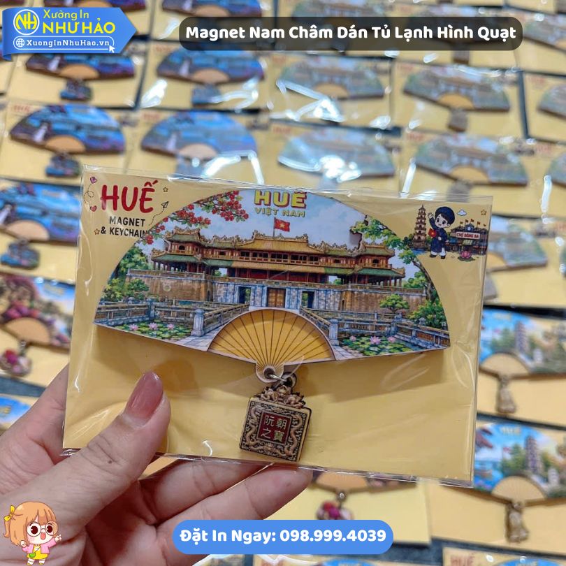 Magnet Nam Cham Dan Tu Lanh Hinh Quat 4 Magnet Nam Châm Dán Tủ Lạnh Hình Quạt In Địa Danh Nổi Tiếng Việt Nam