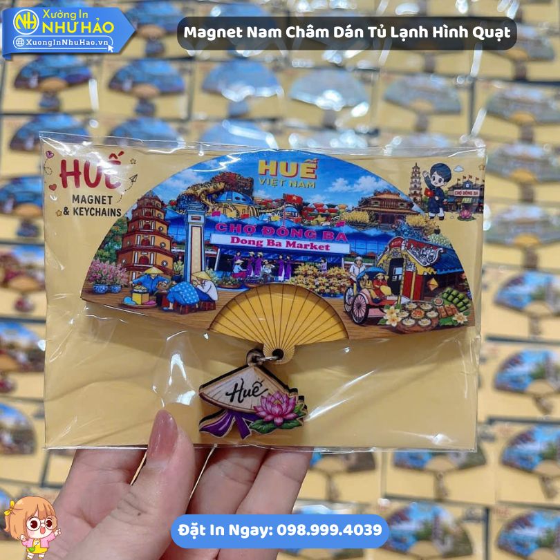 Magnet Nam Cham Dan Tu Lanh Hinh Quat 5 Magnet Nam Châm Dán Tủ Lạnh Hình Quạt In Địa Danh Nổi Tiếng Việt Nam