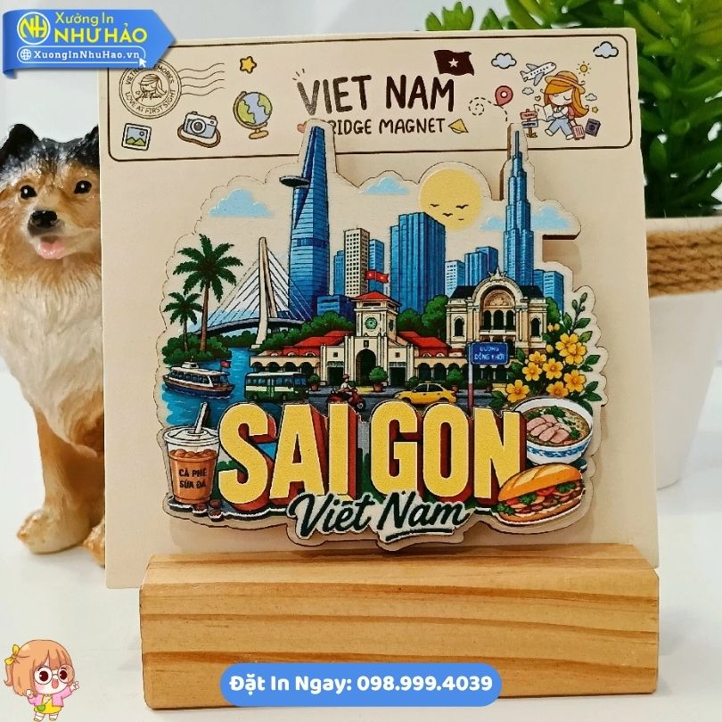 Magnet Qua Luu Niem Du Lich Thanh Pho Ho Chi Minh 3 Magnet Quà Lưu Niệm Du Lịch Thành Phố Hồ Chí Minh Theo Yêu Cầu Bằng Gỗ Làm Magnet Dán Tủ Lạnh Cao Cấp