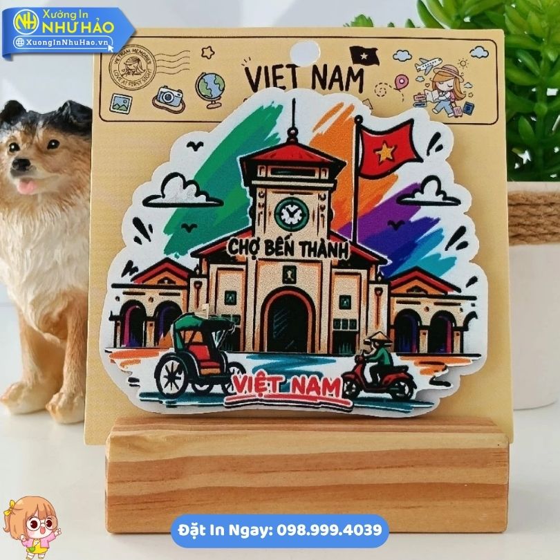 Magnet Qua Luu Niem Du Lich Thanh Pho Ho Chi Minh 5 Magnet Quà Lưu Niệm Du Lịch Thành Phố Hồ Chí Minh Theo Yêu Cầu Bằng Gỗ Làm Magnet Dán Tủ Lạnh Cao Cấp