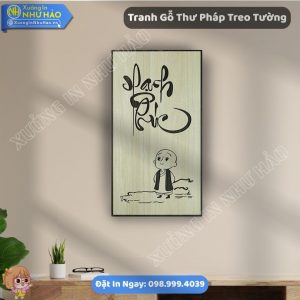 Đặt Mua Tranh Gỗ Thư Pháp Treo Tường Theo Yêu Cầu Kết Hợp Tranh Gỗ Decor Sang Trọng