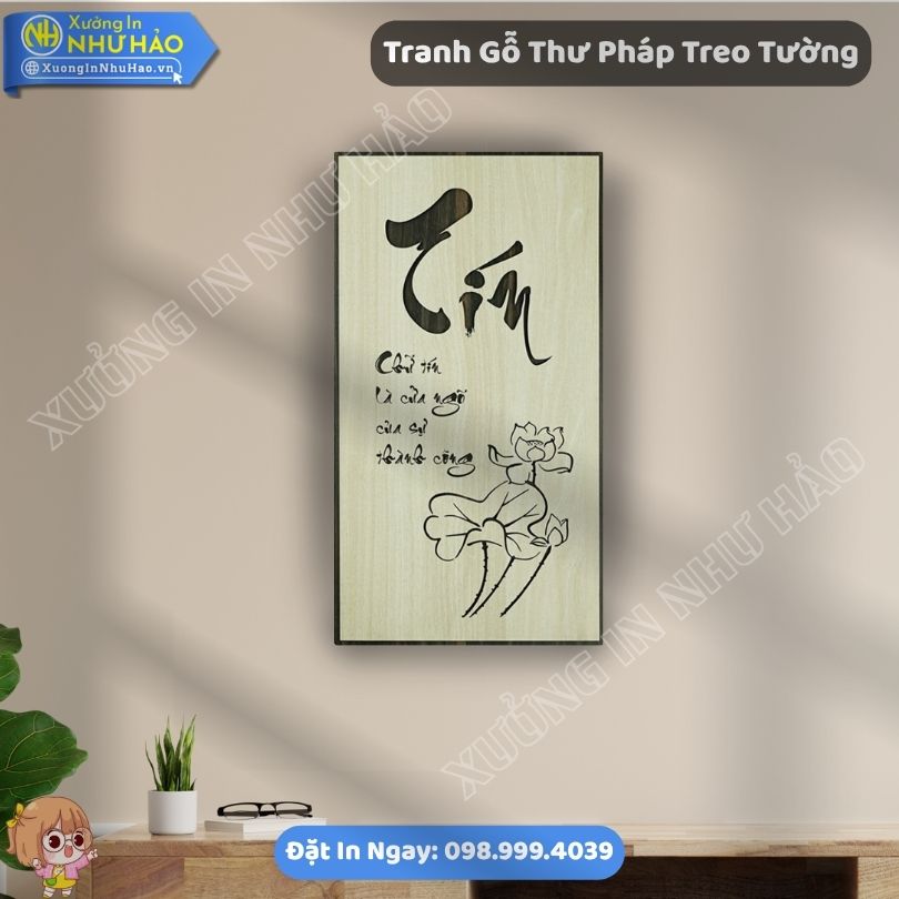 Tranh Go Thu Phap Treo Tuong 6 Đặt Mua Tranh Gỗ Thư Pháp Treo Tường Theo Yêu Cầu Kết Hợp Tranh Gỗ Decor Sang Trọng