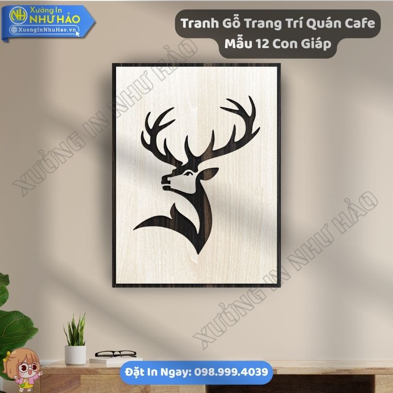 Tranh Go Trang Tri Quan Cafe Mau 12 Con Giap 13 Tranh Gỗ Treo Tường Slogan Động Lực Gia Công Theo Yêu Cầu Đẹp Bền Giá Tốt Toàn Quốc - Thiết Kế Theo Yêu Cầu Cho Quán Cà Phê