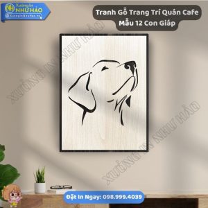 Xưởng Chế Tác Tranh Gỗ Trang Trí Quán Cafe Mẫu 12 Con Giáp Theo Yêu Cầu Uy - Phối Hợp Tranh Gỗ Decor Đẹp